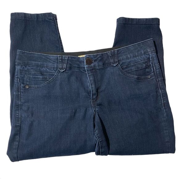 DEMOCRACY  Dark Blue Wash Ab Solution Jegging Denim Jeans Women's Size 8 - Picture 1 of 14